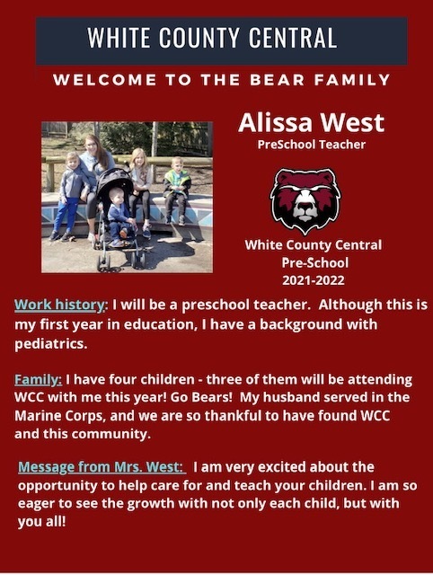 Welcome Mrs. West!
