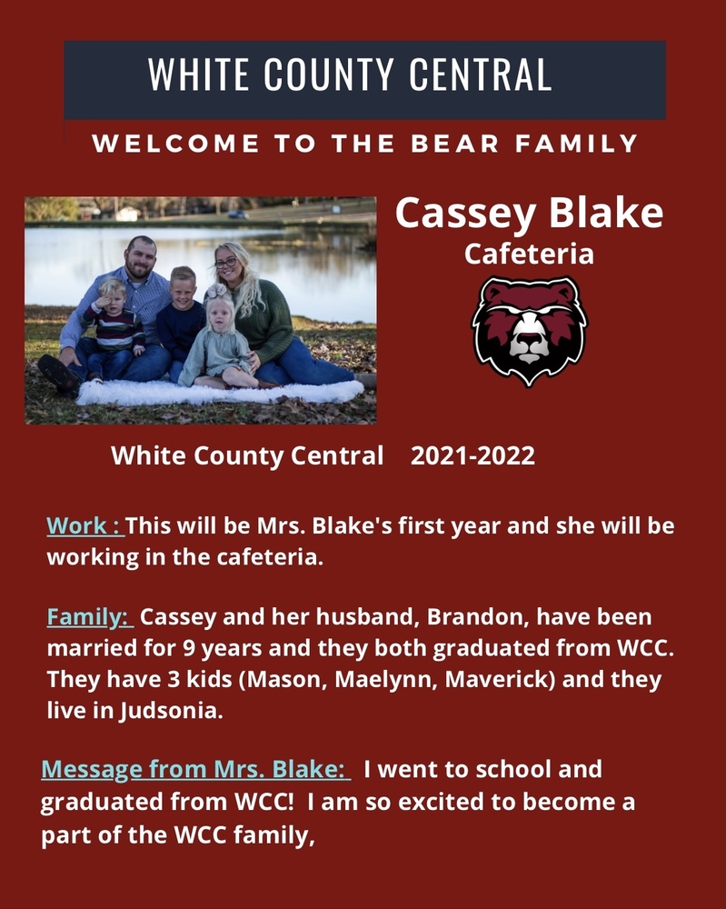 Welcome Mrs. Blake!