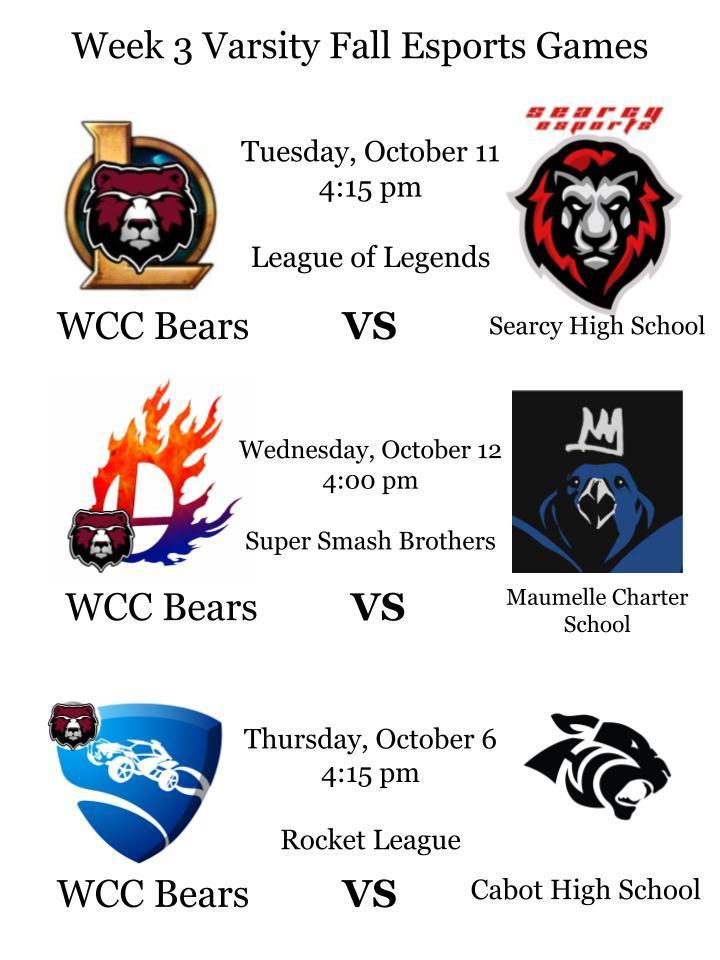 These games are typically streamed on the White County Central YouTube Channel! 