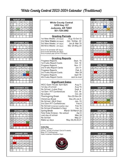 23/24 calendar | White County Central School District 23/24 calendar | White County Central School District